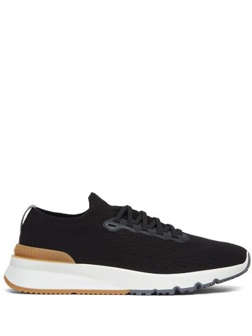 Sneakers in cotone elasticizzato nero