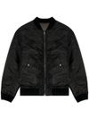 Giacca bomber con logo ricamato sul retro