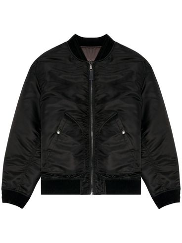 Bomber jacket with embroidered logo on the back