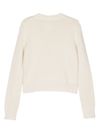 Chalk white crewneck sweater