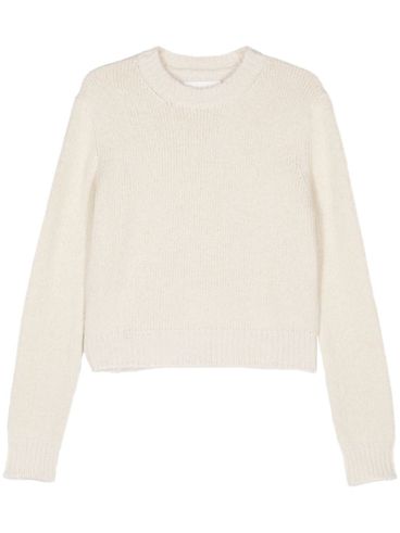 Chalk white crewneck sweater