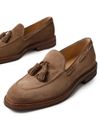 Calf leather loafers with tassels