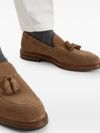 Calf leather loafers with tassels