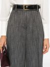 Dark grey straight leg trouser