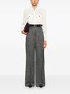 Dark grey straight leg trouser