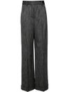 Dark grey straight leg trouser