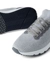 Gray sneakers in stretch cotton