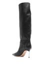 'Superblade' black leather high boots