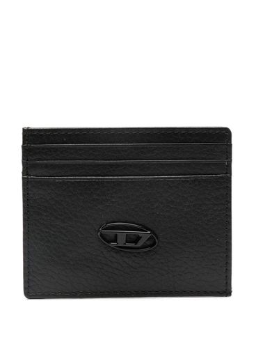 DIESEL - Calf leather cardholder with logo plaque