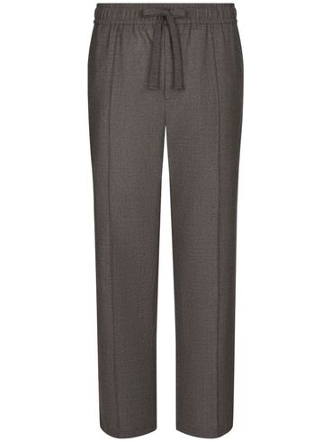 DOLCE & GABBANA - Wool joggers with elastic waistband