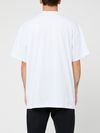 White cotton T-shirt with logo print