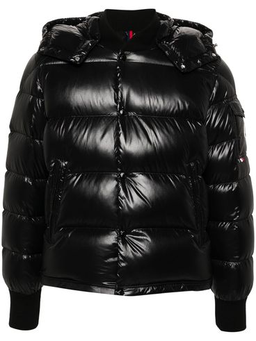 MONCLER - Maljasset short puffer jacket with pocket and logo