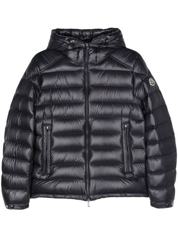 MONCLER - Besines short quilted puffer jacket with logo patch