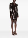 Sequin blazer-style mini dress