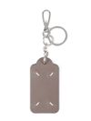 Hammered calfskin leather keychain