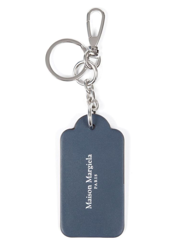 【関税&送料込】Mm6 Maison Margiela Leather Keychain Maison Margiela Four stitch-logo Leather Key Chain | Red