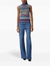 missoni - High neck zigzag knitted top - 2