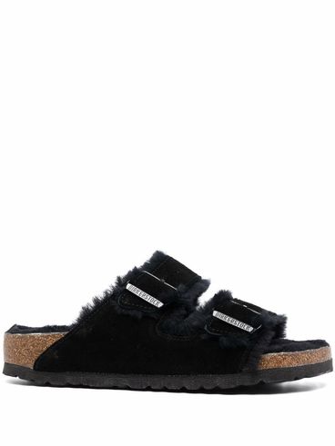 BIRKENSTOCK - Arizona slippers with fur