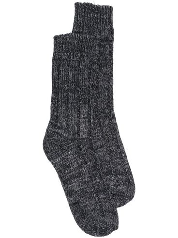 BIRKENSTOCK - Ribbed cotton blend socks with logo