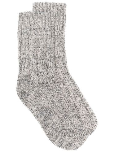 Ribbed socks in cotton blend