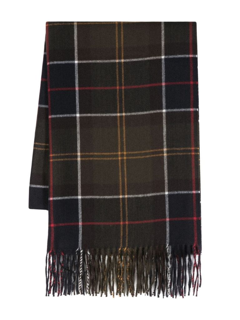 Shop Barbour Soft Tartan Scarf In Multicolour