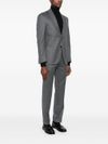 Pinstripe two-piece suit in virgin wool