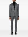 Pinstripe two-piece suit in virgin wool