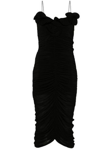 MAGDA BUTRYM - Ruched ruffle midi dress