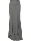 Asymmetric maxi skirt