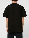 T-shirt girocollo in cotone nero