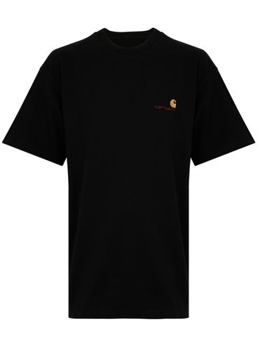 CARHARTT WIP - Black crewneck T-shirt in cotton