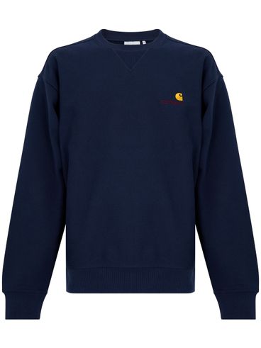 CARHARTT WIP - Felpa girocollo in cotone con ricamo logo