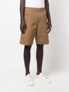 Cotton shorts with back pockets