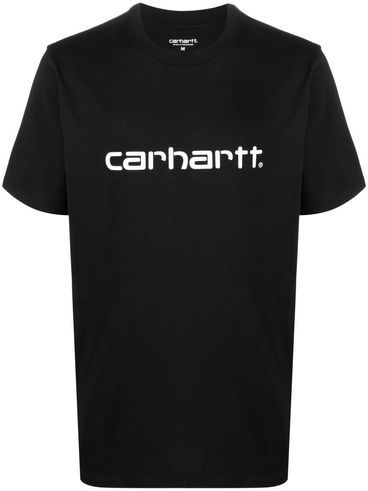 CARHARTT WIP - Crewneck cotton t-shirt with logo print