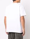 T-shirt girocollo in cotone bianco