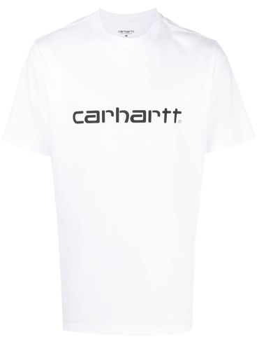 CARHARTT WIP - T-shirt girocollo in cotone con stampa logo