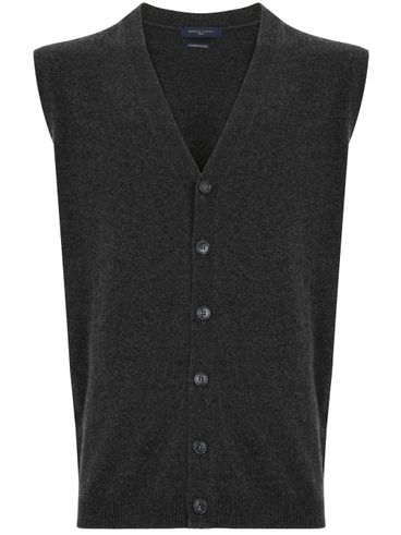 DANIELE FIESOLI - Merino wool and cashmere vest with V-neck