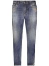 Slim-fit cotton jeans