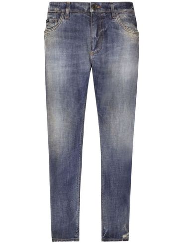 DOLCE & GABBANA - Slim-fit cotton jeans