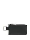 Le Porte-Zippé Cuerda cardholder in calfskin leather