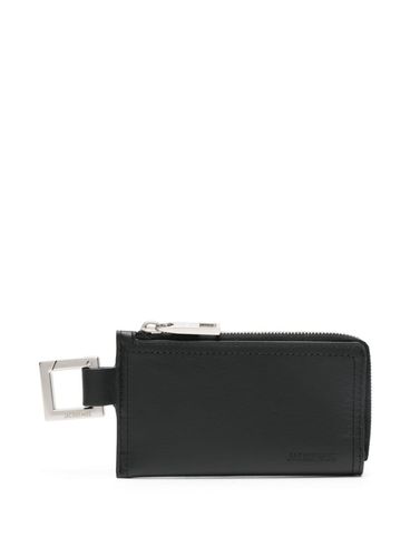 Le Porte-Zippé Cuerda cardholder in calfskin leather