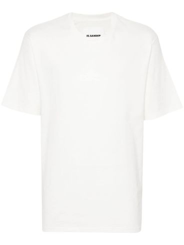 JIL SANDER - Crew neck T-shirt in cotton with logo