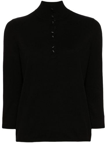 BLUGIRL - Maglione fine a collo alto nero