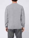 Gray merino wool crewneck sweater