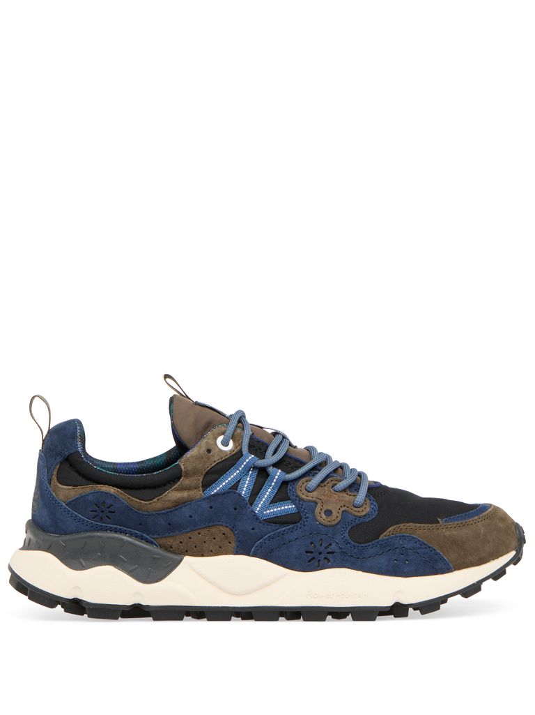 Shop Flower Mountain Yamano 3 Sneakers  X Barbour In Blue