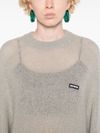 Wide raglan sleeve sweater