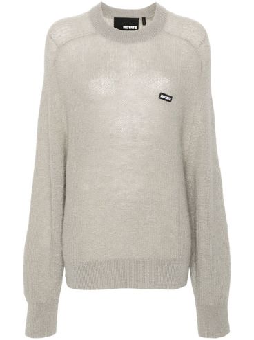 Wide raglan sleeve sweater