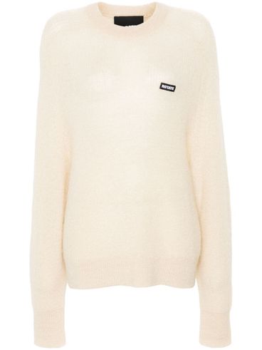 Light beige wide raglan sleeve sweater