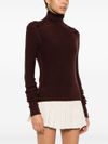 Mock neck knitted sweater