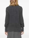 Front button knitted sweater